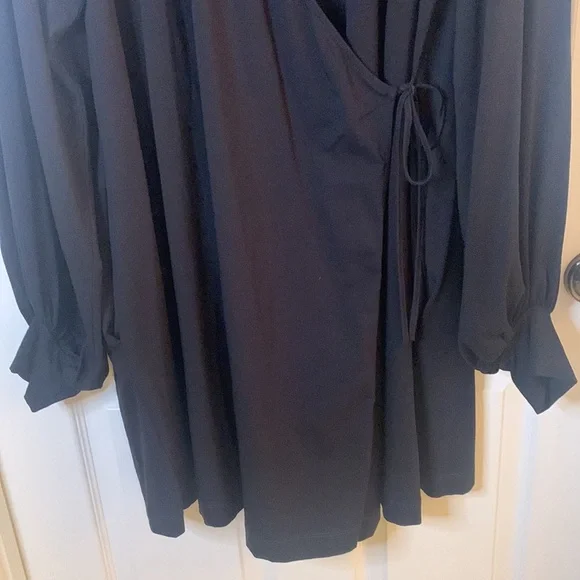 COS Black Wrap Dress - Picture 5 of 8